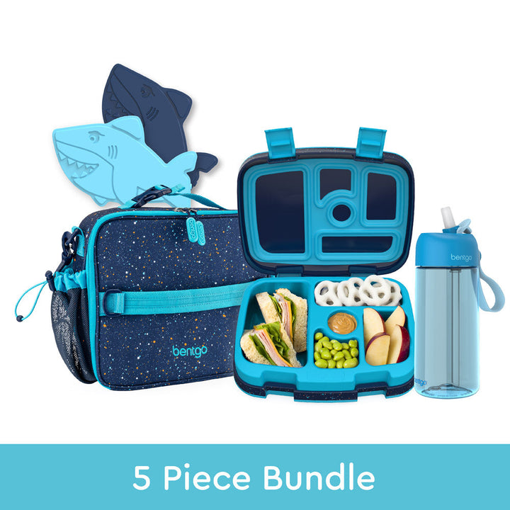 Bentgo Kids Prints Lunch 5-Piece Set with Ice Packs F9