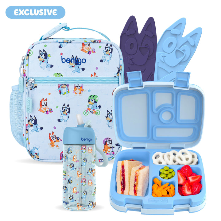 Bentgo + Bluey Kids Prints 5-Piece Lunch Box Set B7