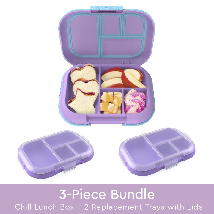 Bentgo Chill Kids Lunch Box & 2 Extra Trays with Lids D2
