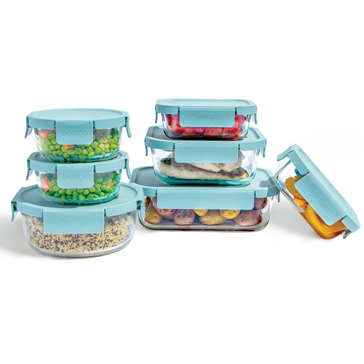 Bentgo Glass Leak-Proof Food Storage Set (14-Piece) W8